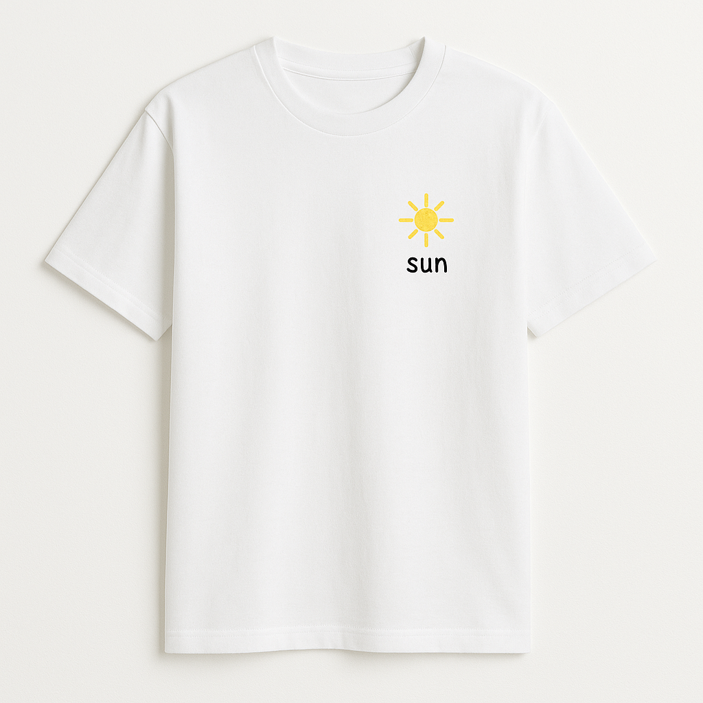 Белая футболка sun