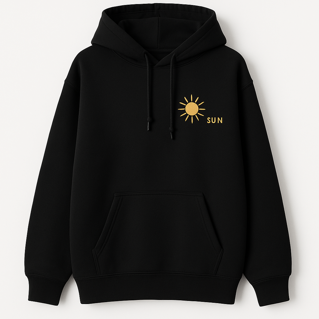 Чёрная худи sun