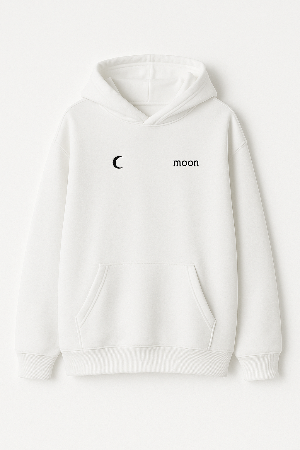 Белая худи moon