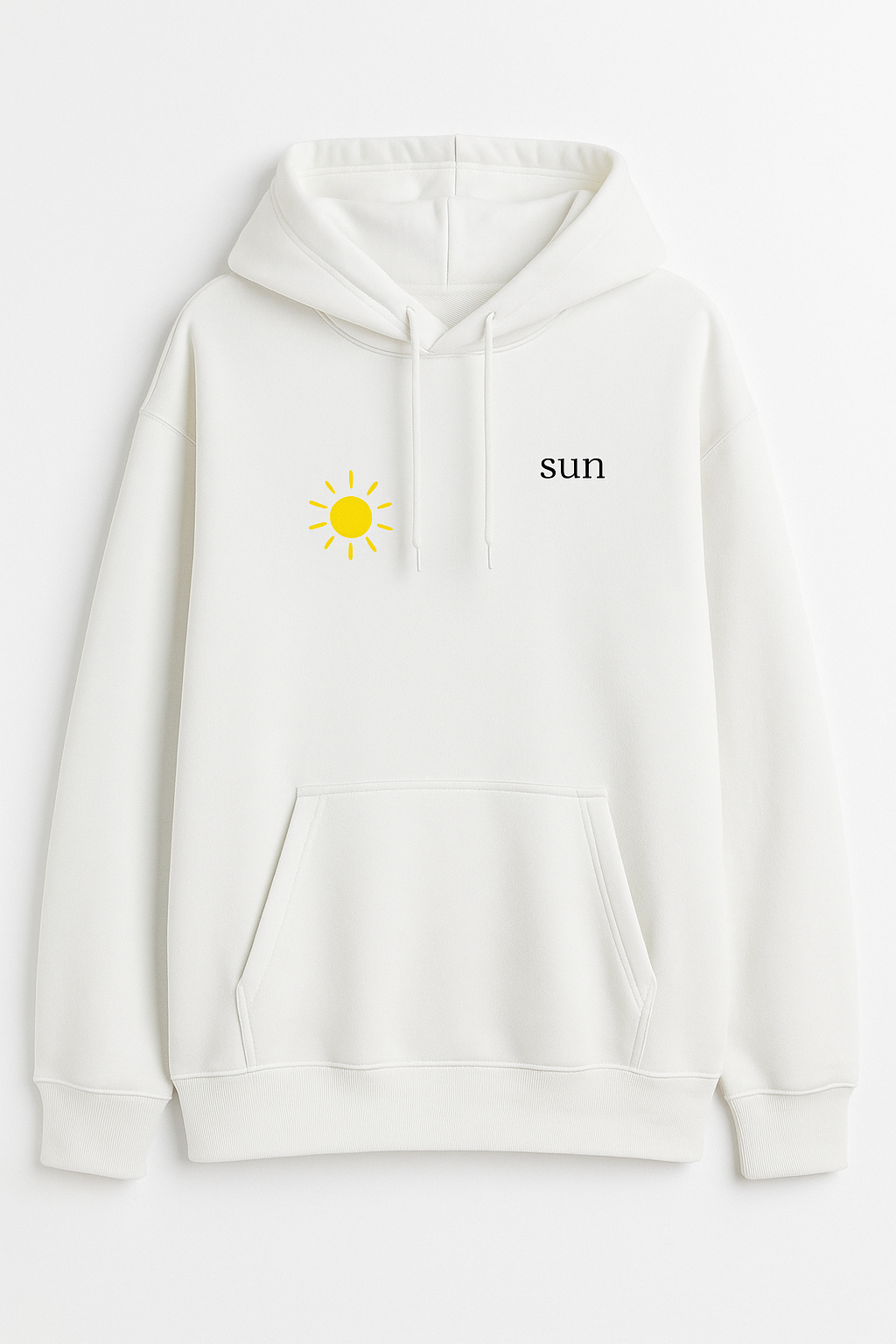 Белая худи sun